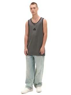 Hot Cropp Ciemno tank top szary