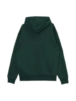 New Cropp Ciemnozielona bluza regular z kapturem zielony