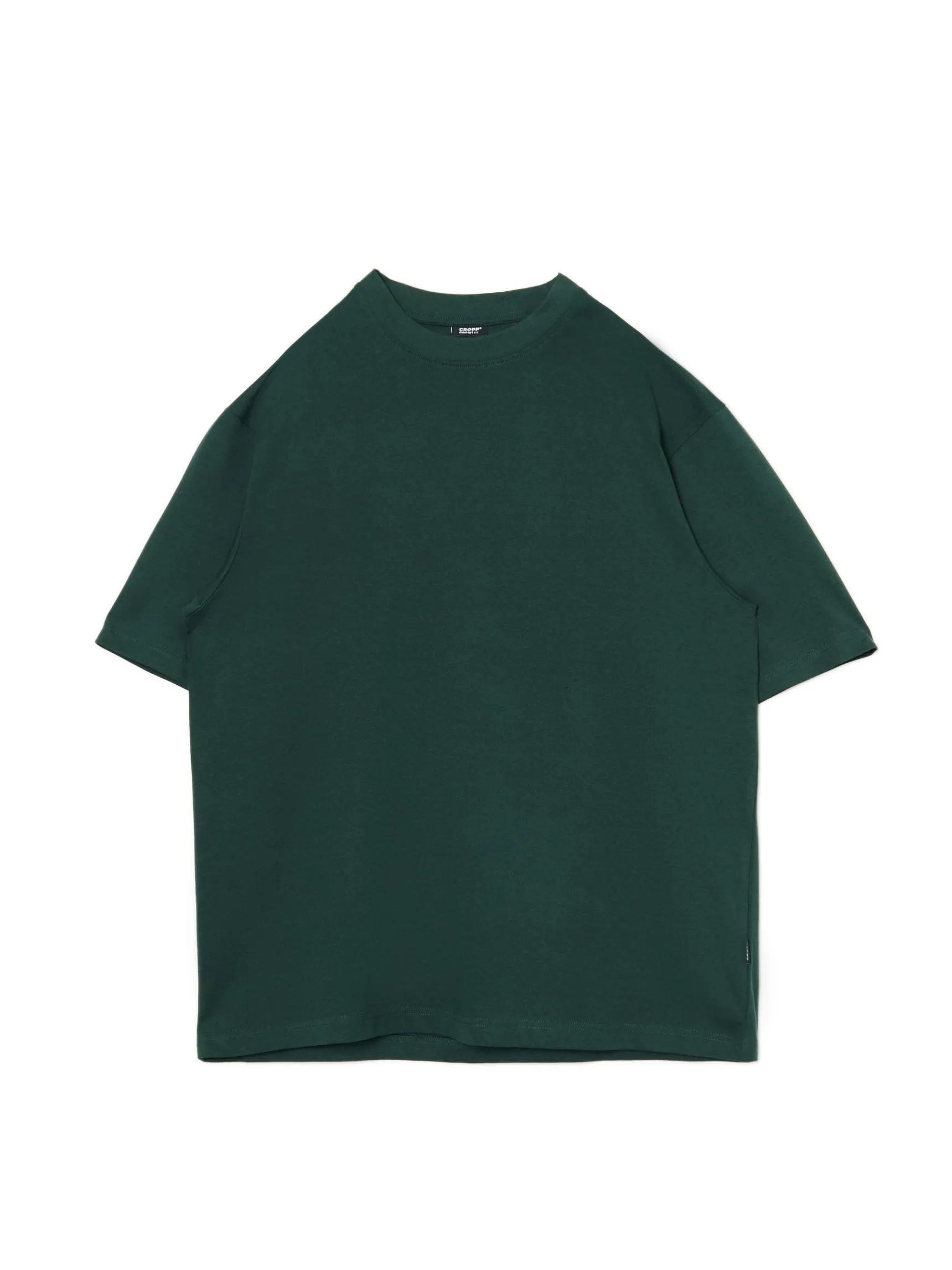 Outlet Cropp Ciemno T-shirt comfort zielony