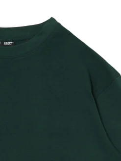 Outlet Cropp Ciemno T-shirt comfort zielony