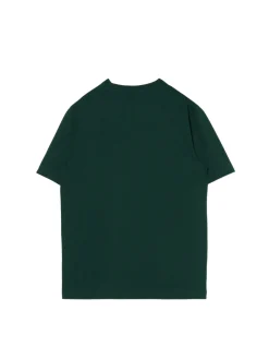 Clearance Cropp Ciemno T-shirt z haftem zielony