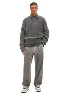 Clearance Cropp Cieniowane spodnie wide leg szary