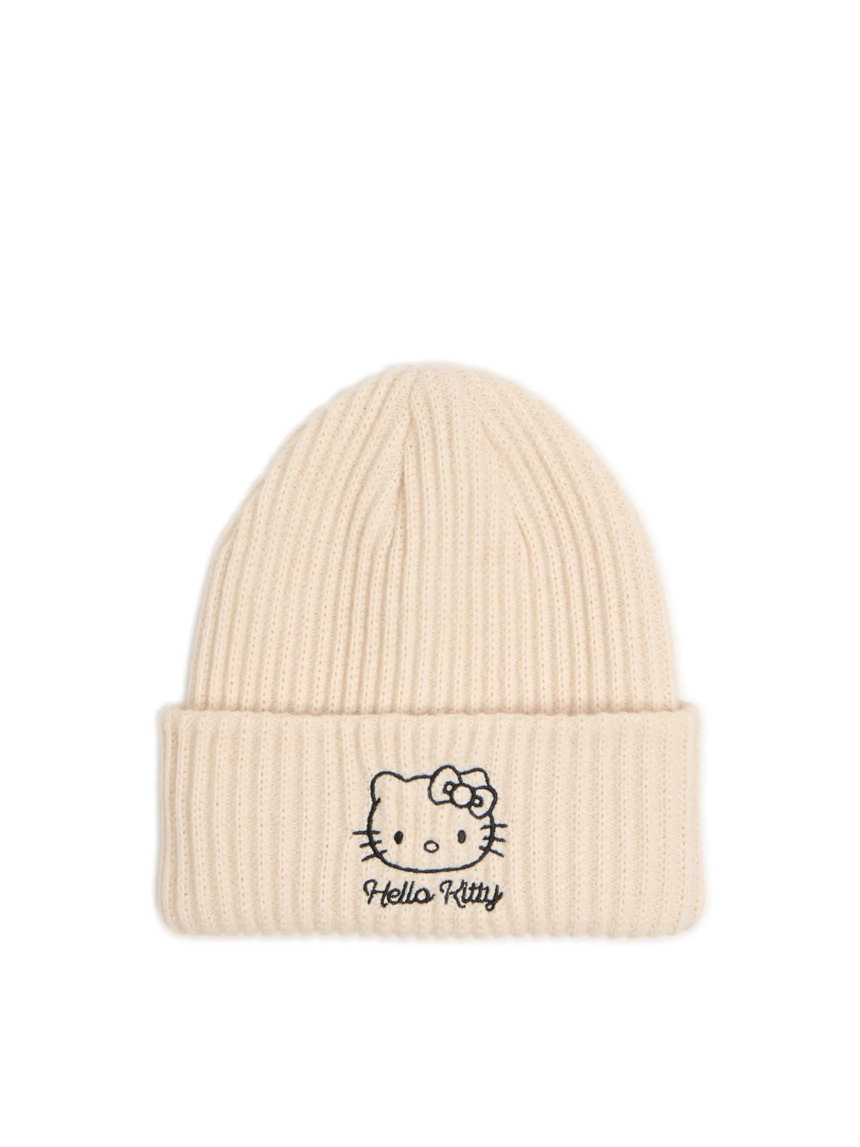 Hot Cropp Czapka beanie Hello Kitty kremowy