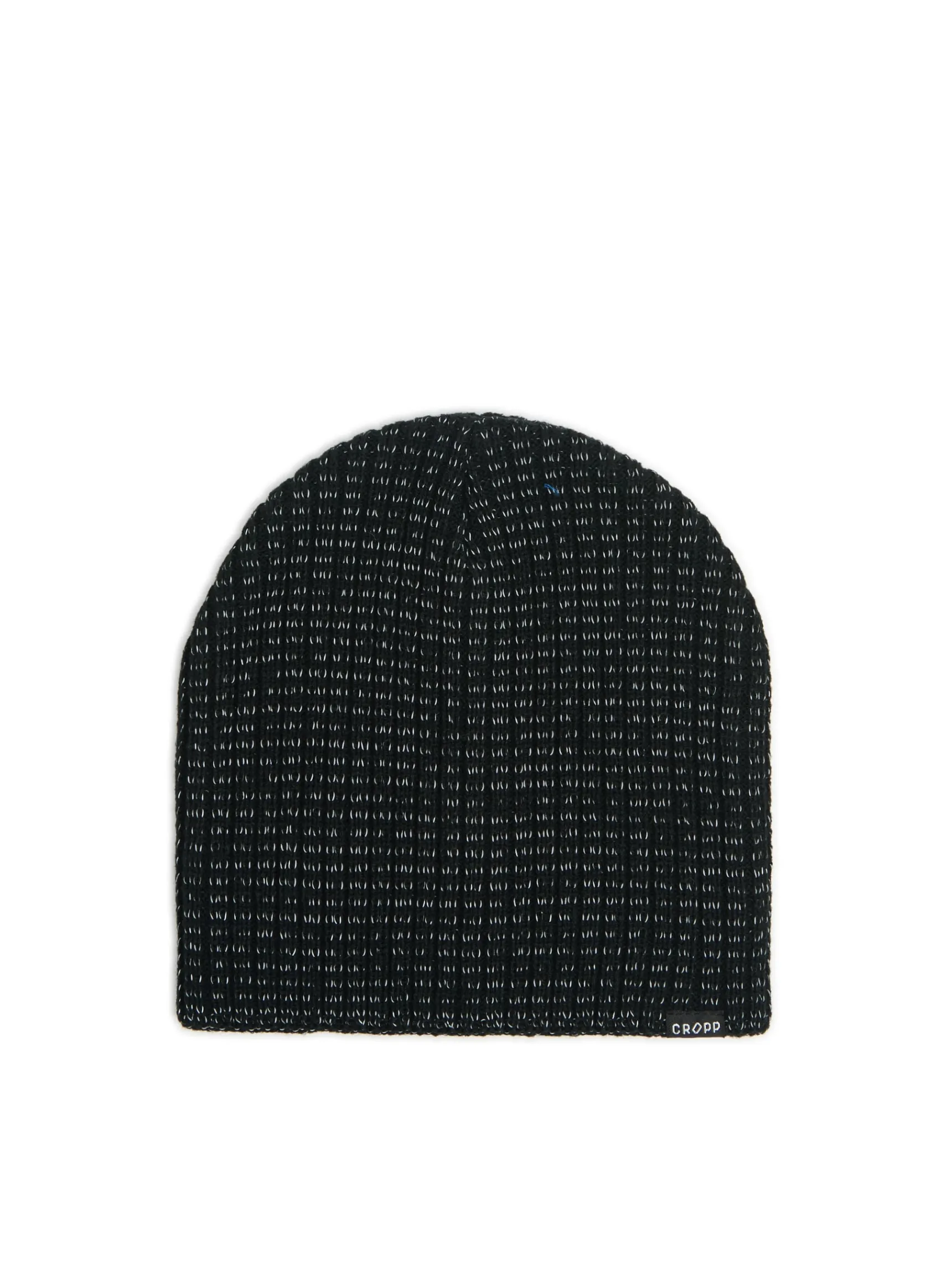 Outlet Cropp Czapka beanie z drobnym nadrukiem czarny