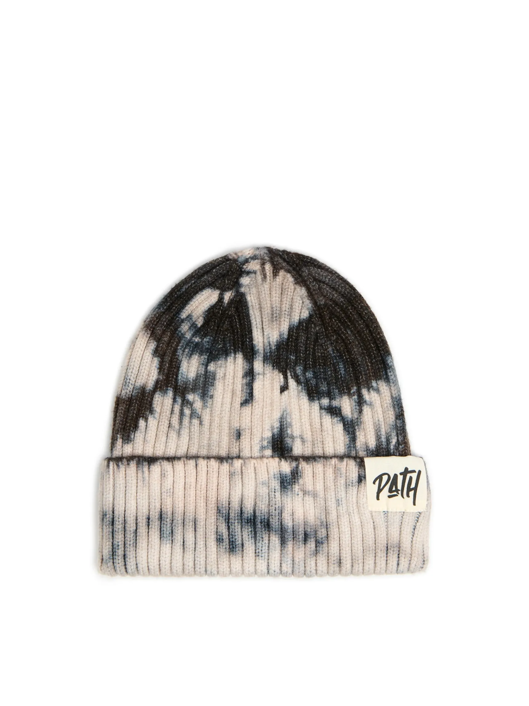 Hot Cropp Czapka beanie z efektem tie-dye szary