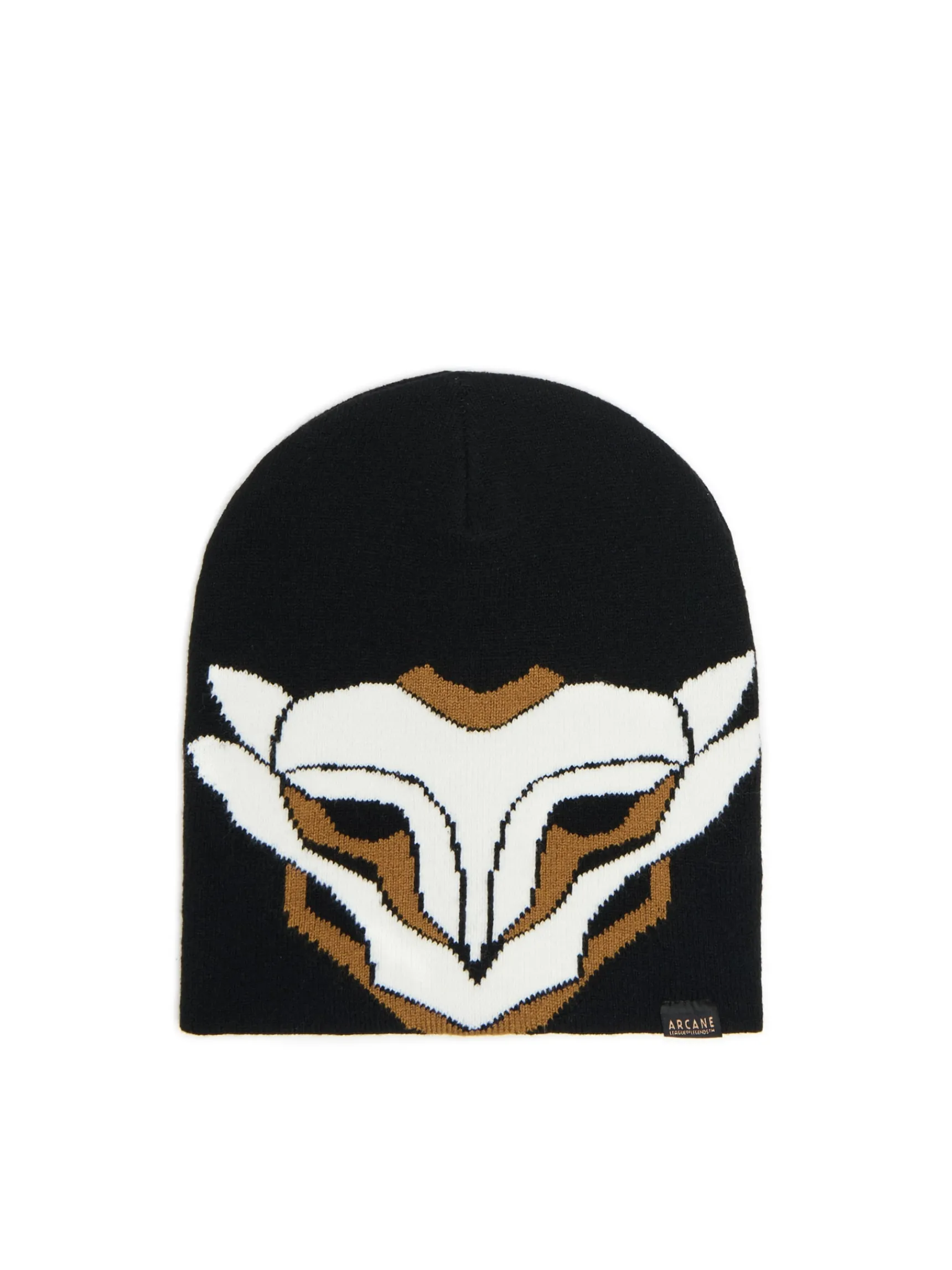 Hot Cropp Czapka beanie z nadrukiem Arcane czarny
