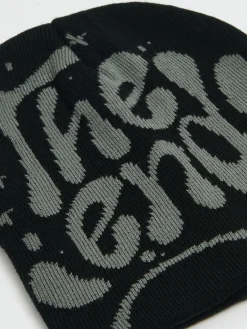 Outlet Cropp Czapka beanie z napisem The End szary