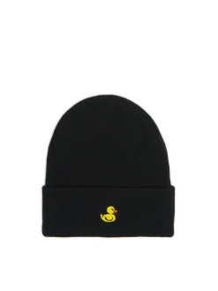 New Cropp Czapka beanie z naszywką kaczki czarny