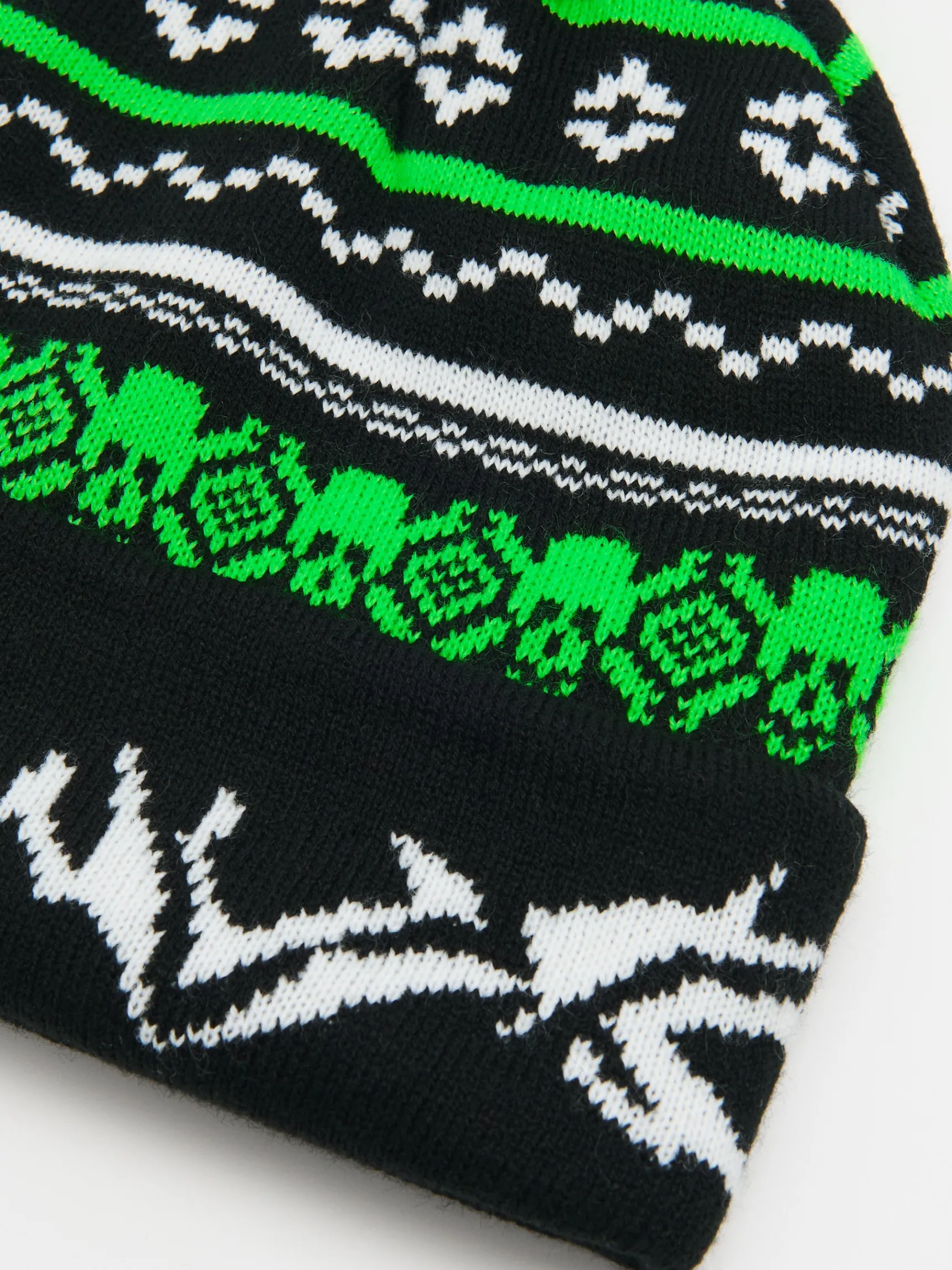 Sale Cropp Czapka beanie z pomponem zielony