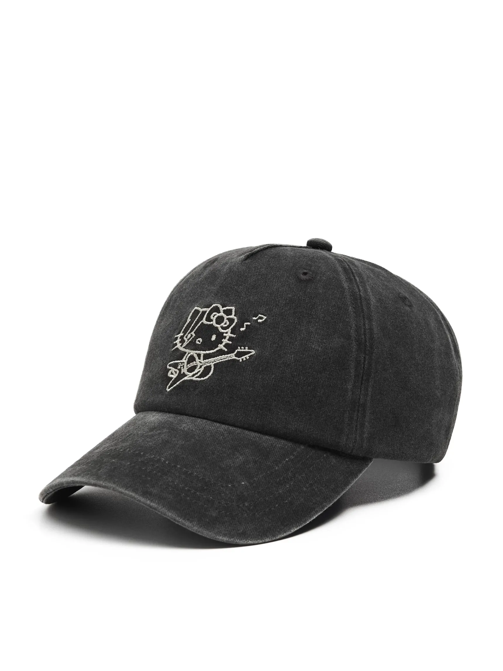Sale Cropp Czapka z daszkiem Hello Kitty szary