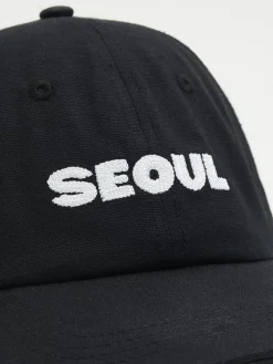 New Cropp Czapka z daszkiem Seoul czarny