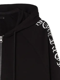 Best Cropp Czarna bluza hoodie z motywem skrzydeł czarny