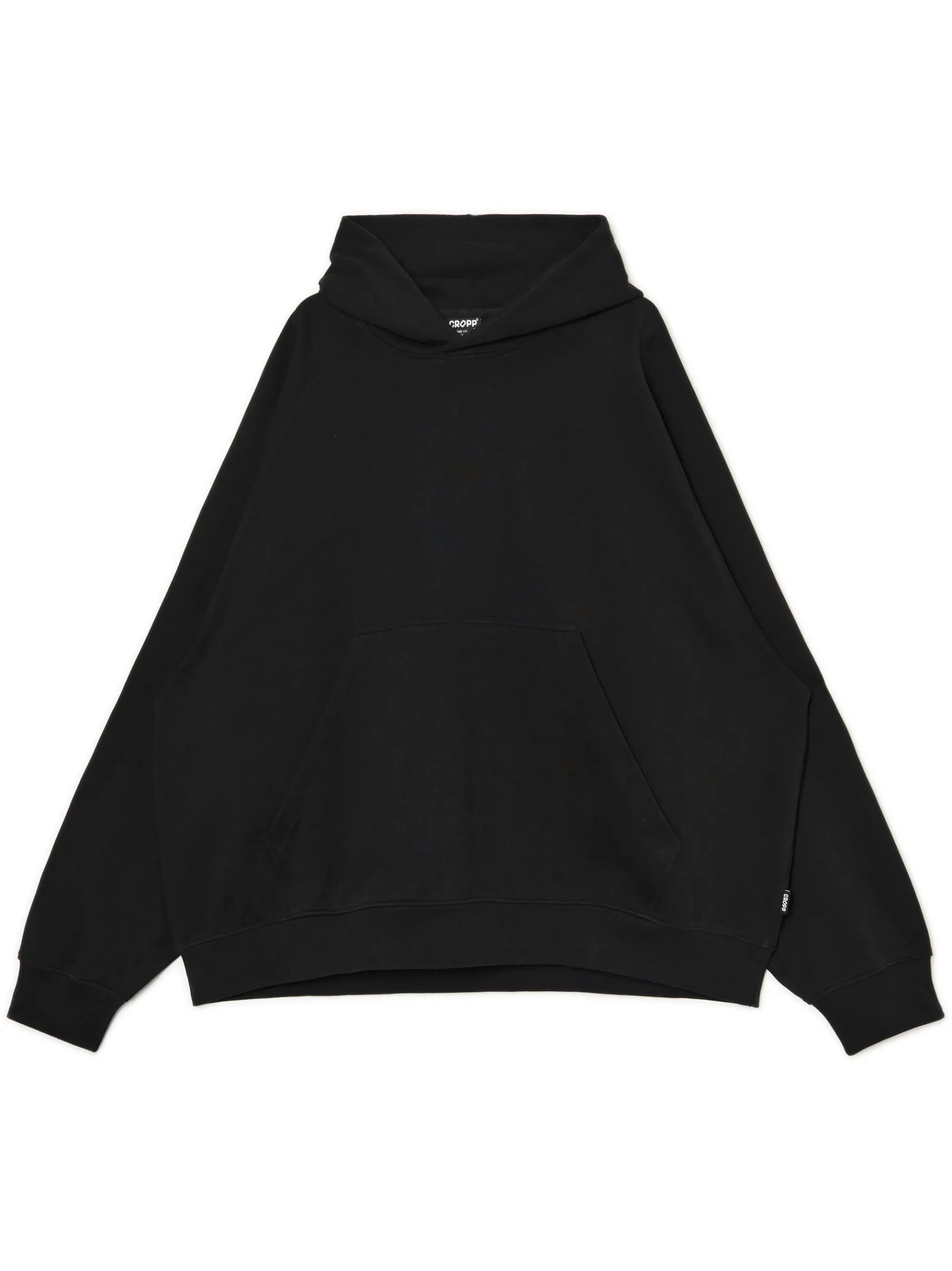 Fashion Cropp Czarna bluza oversize z kapturem czarny