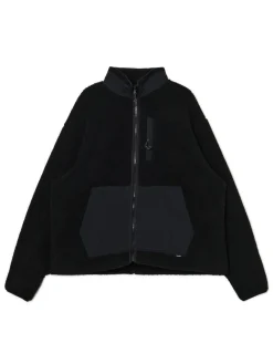 Outlet Cropp Czarna bluza sherpa czarny