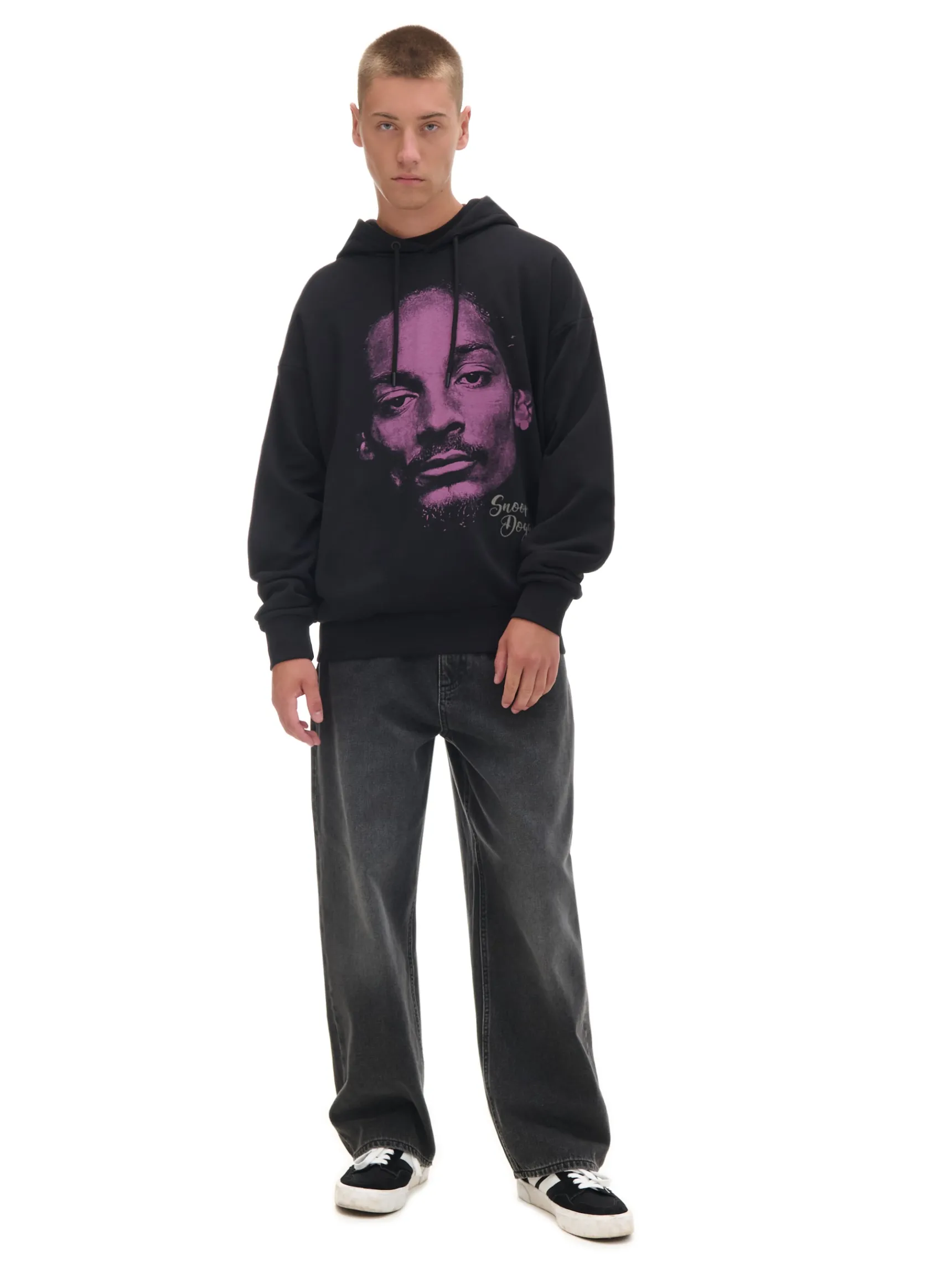 Sale Cropp Czarna bluza Snoop Dogg czarny