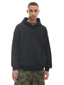 Best Cropp Czarna bluza z kapturem czarny