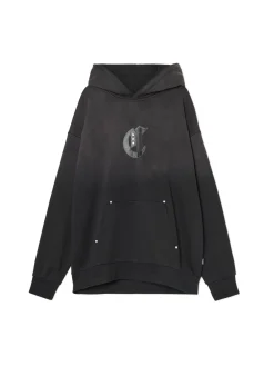Outlet Cropp Czarna bluza z kapturem czarny