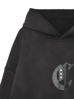 Outlet Cropp Czarna bluza z kapturem czarny