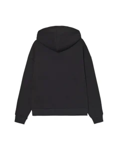 Online Cropp Czarna bluza z kapturem i napisami UNISEX czarny