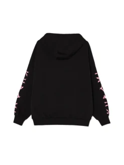 Discount Cropp Czarna bluza z kapturem Kuromi czarny