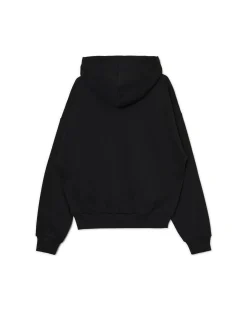 Clearance Cropp Czarna bluza z kapturem UNISEX czarny