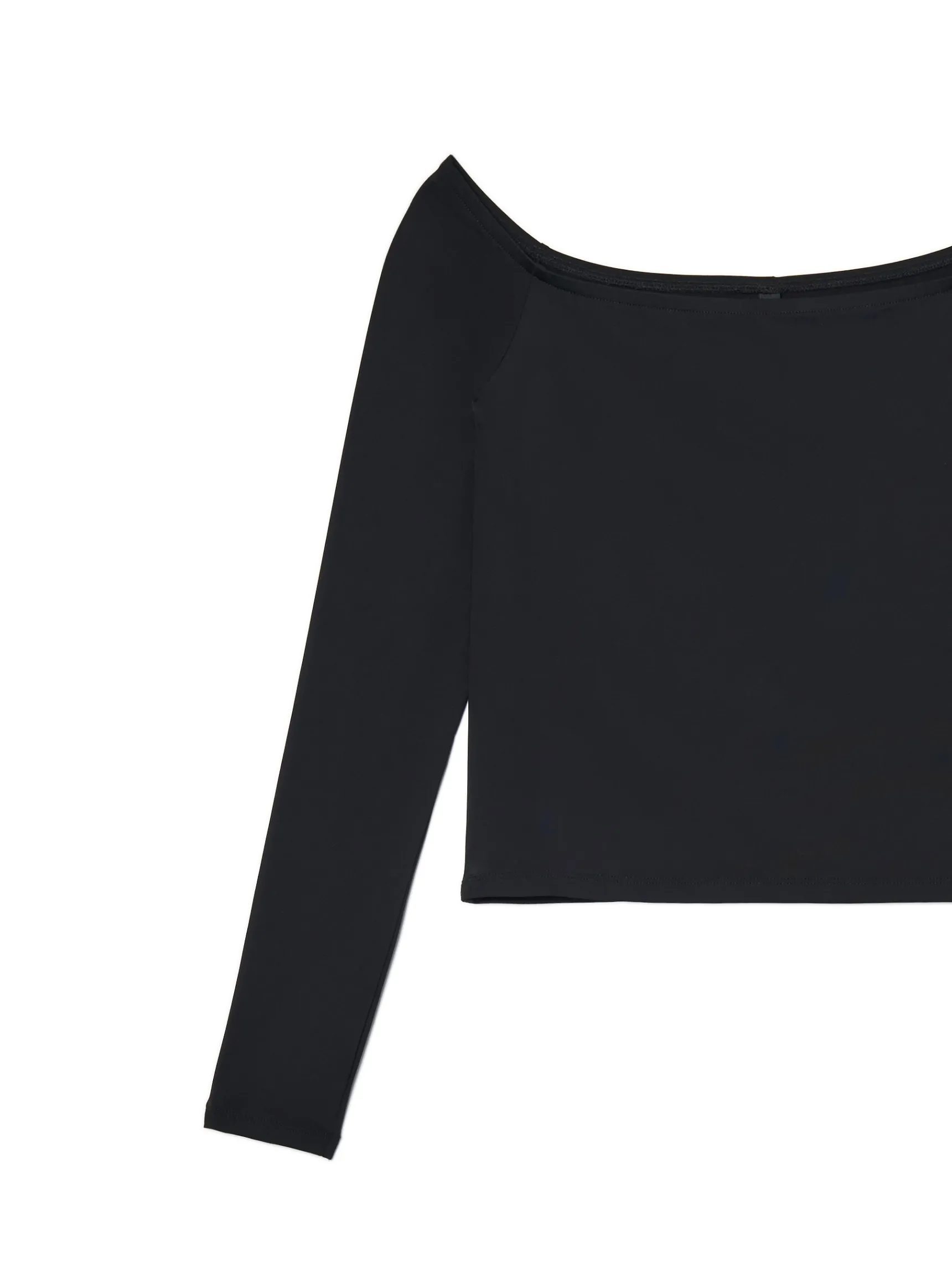 New Cropp Czarna bluzka typu carmen czarny
