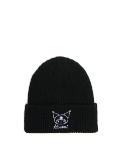 Online Cropp Czarna czapka beanie Kuromi czarny