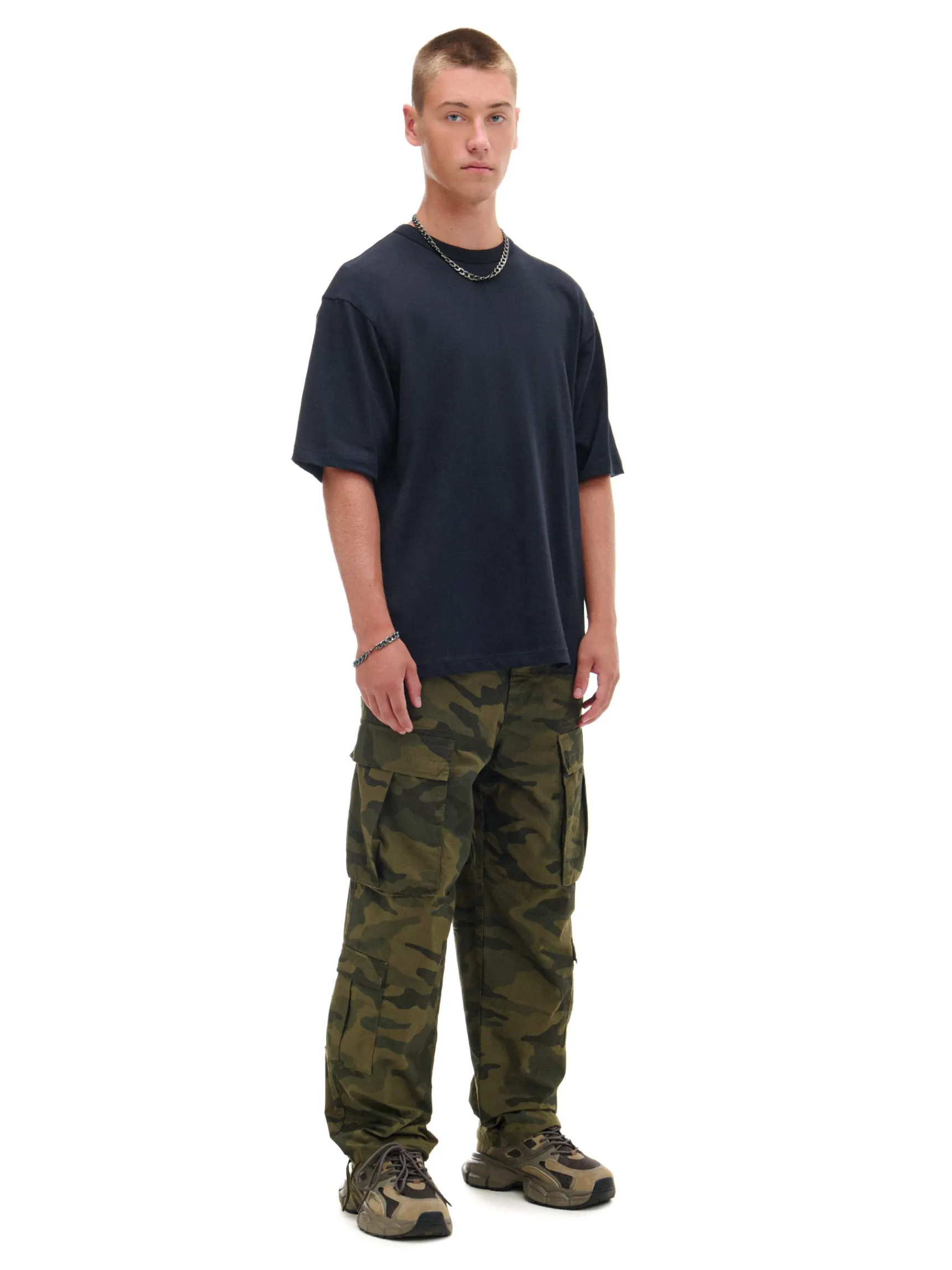 Fashion Cropp Czarna gładka koszulka czarny