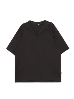 Sale Cropp Czarna gładka koszulka polo szary
