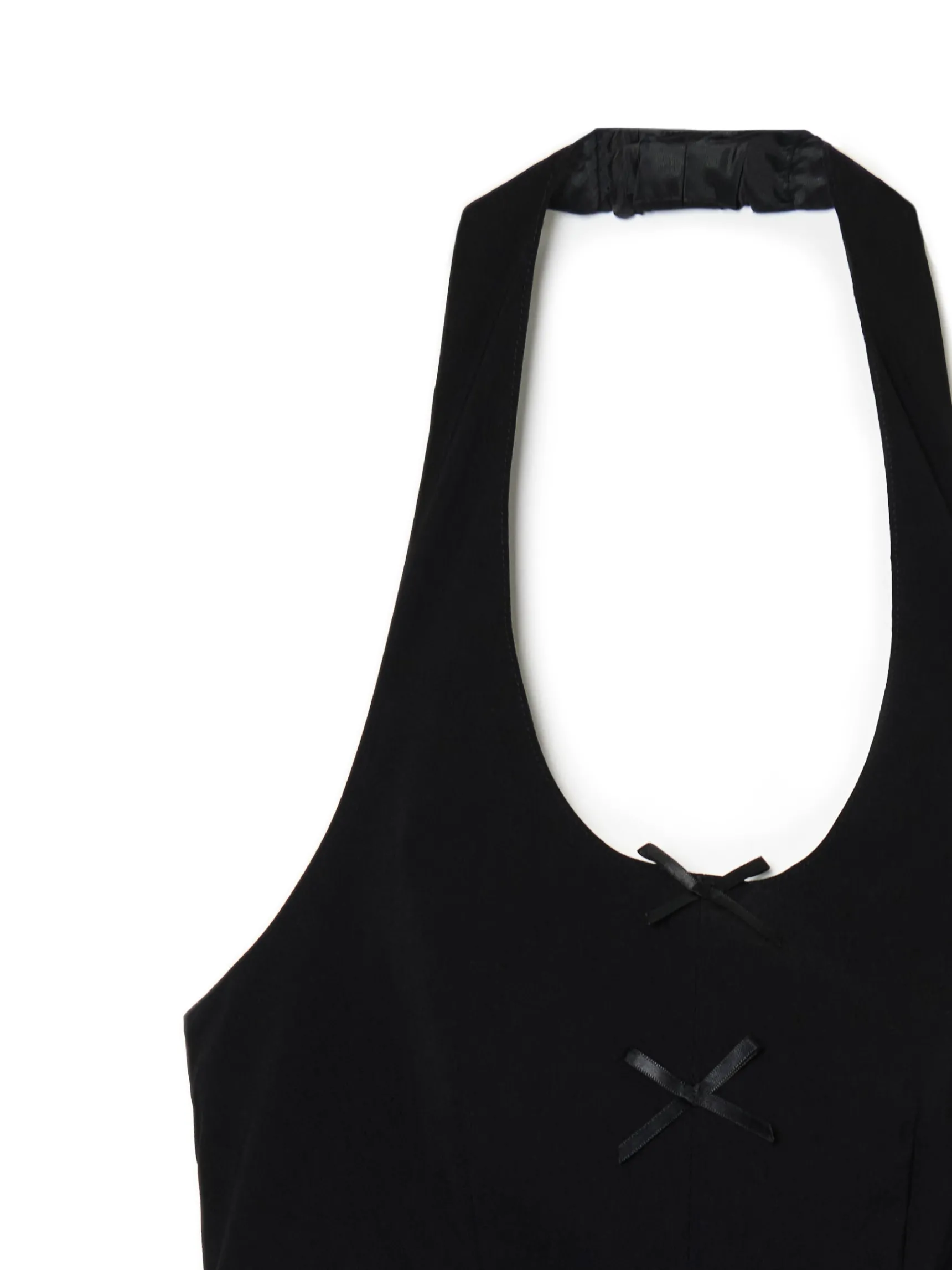 Hot Cropp Czarna kamizelka bez rękawów czarny