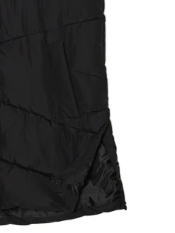 Discount Cropp Czarna kamizelka puffer z kapturem czarny