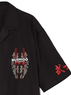 Online Cropp Czarna koszula z krótkim rękawem czarny