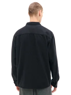 Sale Cropp Czarna koszula z postrzępieniami czarny