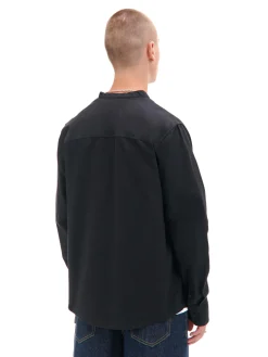 New Cropp Czarna koszula ze stójką czarny