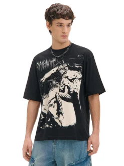 Clearance Cropp Czarna koszulka Chainsaw Man czarny