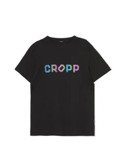 Outlet Cropp Czarna koszulka czarny