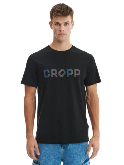 Outlet Cropp Czarna koszulka czarny