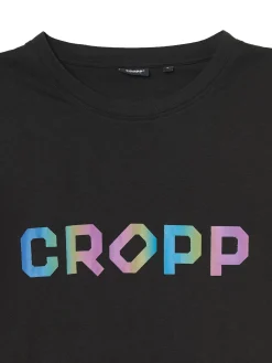 Outlet Cropp Czarna koszulka czarny