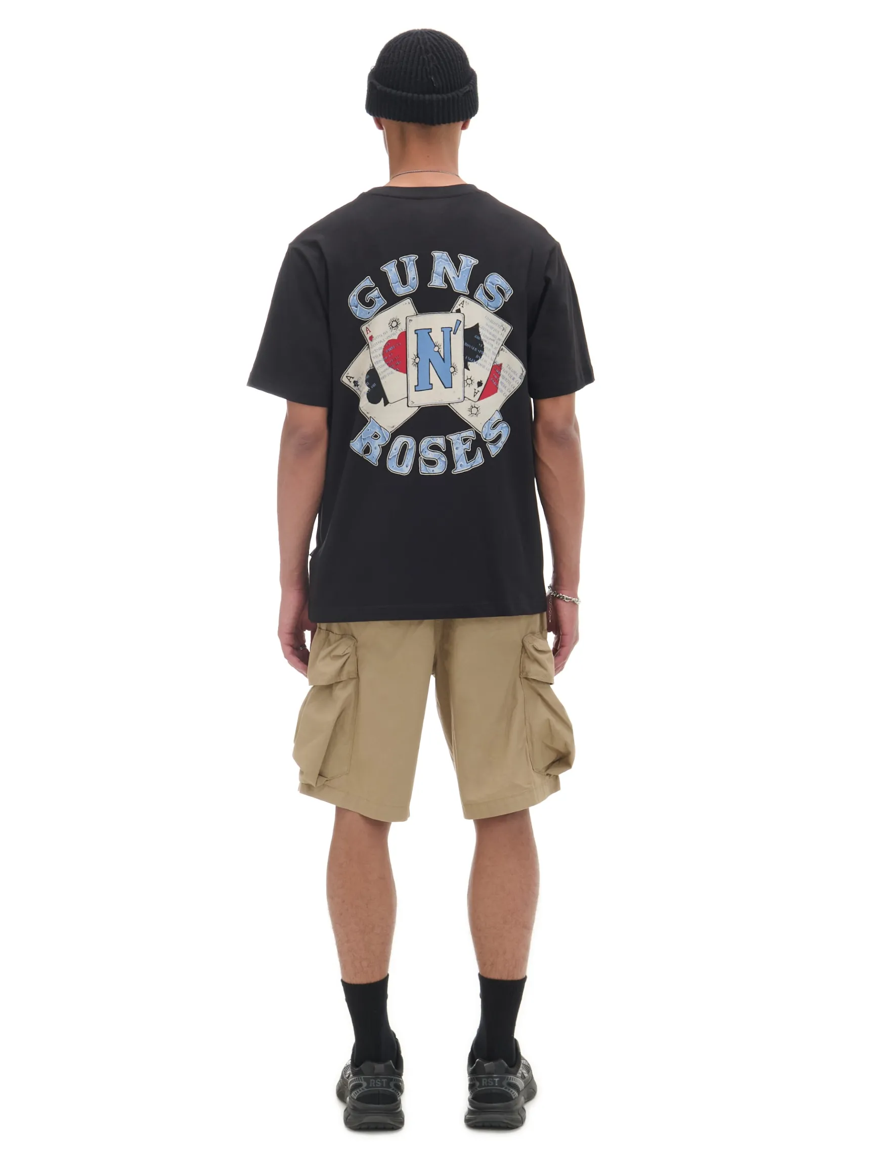Clearance Cropp Czarna koszulka Guns N' Roses czarny