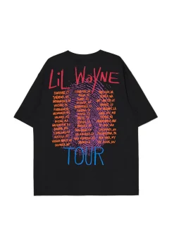 Discount Cropp Czarna koszulka Lil Wayne czarny