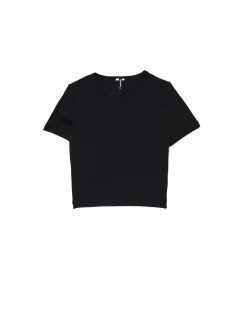 Fashion Cropp Czarna koszulka slim czarny