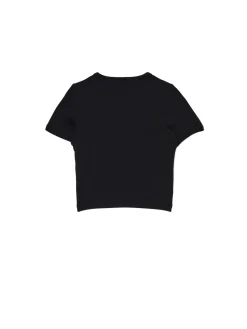 Fashion Cropp Czarna koszulka slim czarny