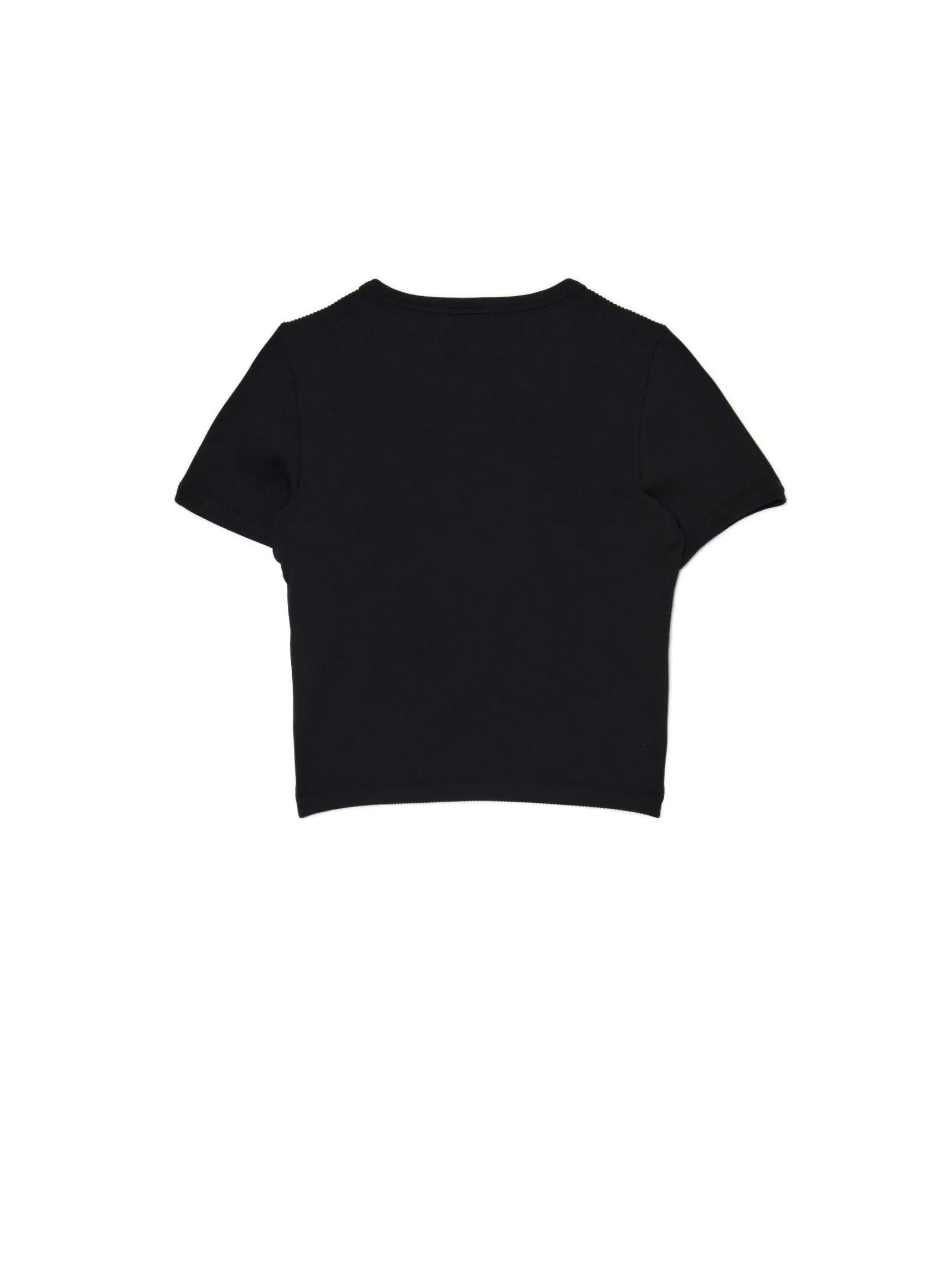 Fashion Cropp Czarna koszulka slim czarny