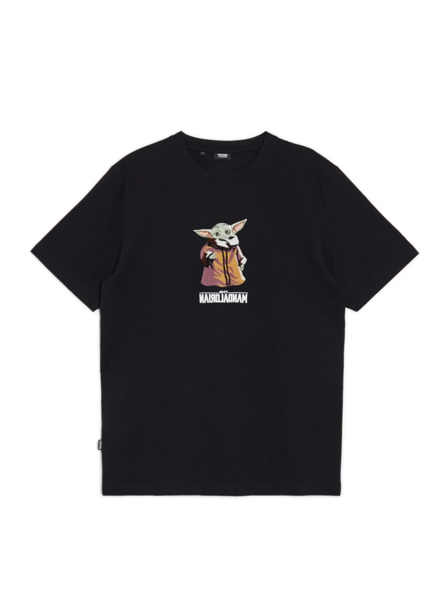Online Cropp Czarna koszulka z Baby Yodą czarny