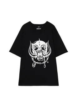 Sale Cropp Czarna koszulka z nadrukiem Motörhead UNISEX czarny