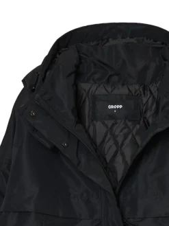 Sale Cropp Czarna kurtka anorak z kapturem czarny
