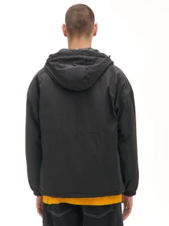 Best Cropp Czarna kurtka basic z kapturem czarny