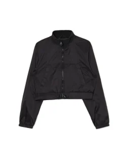 Sale Cropp Czarna kurtka bomber czarny