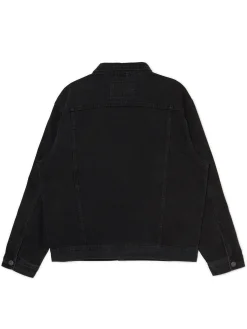 Best Cropp Czarna kurtka jeansowa czarny