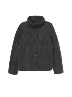 Hot Cropp Czarna kurtka puffer czarny